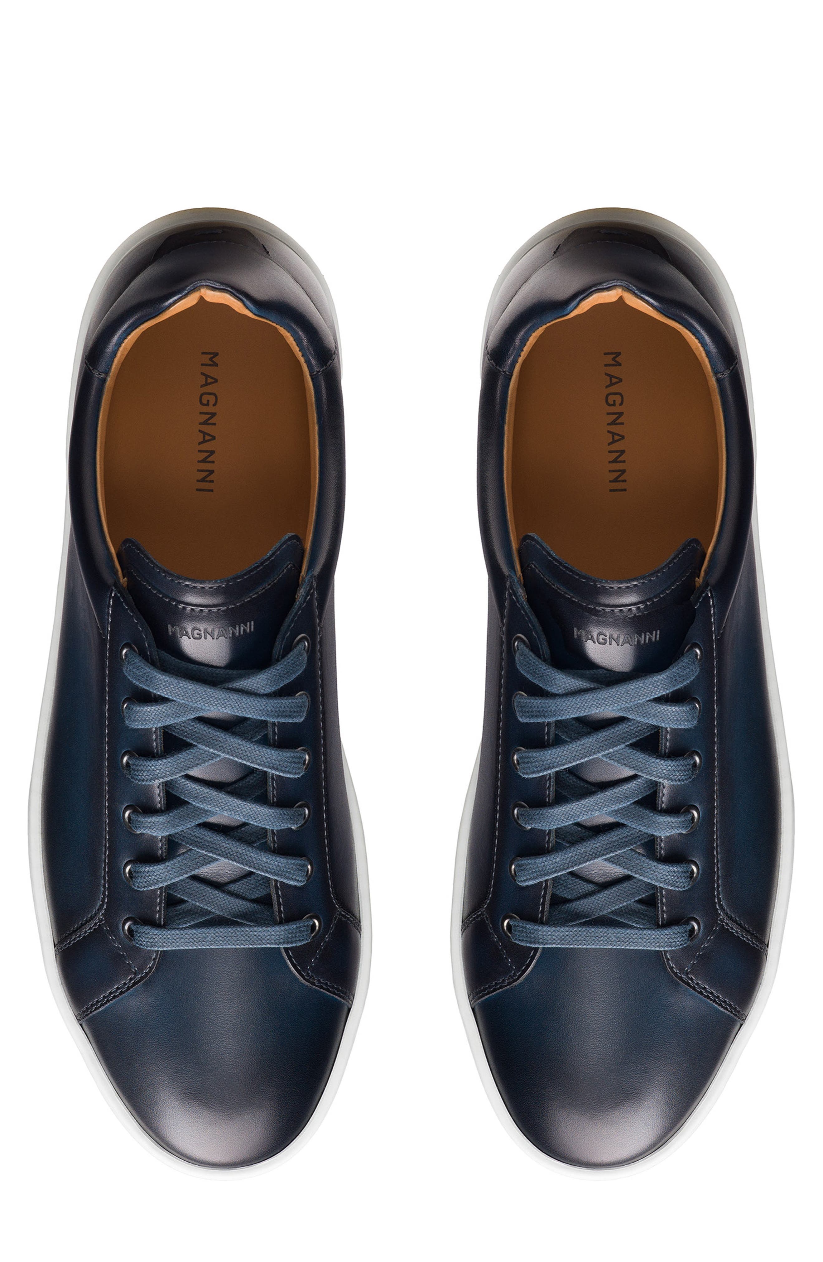 Cote Lo Leather Sneaker (Nordstrom Exclusive), Alternate, color, NAVY