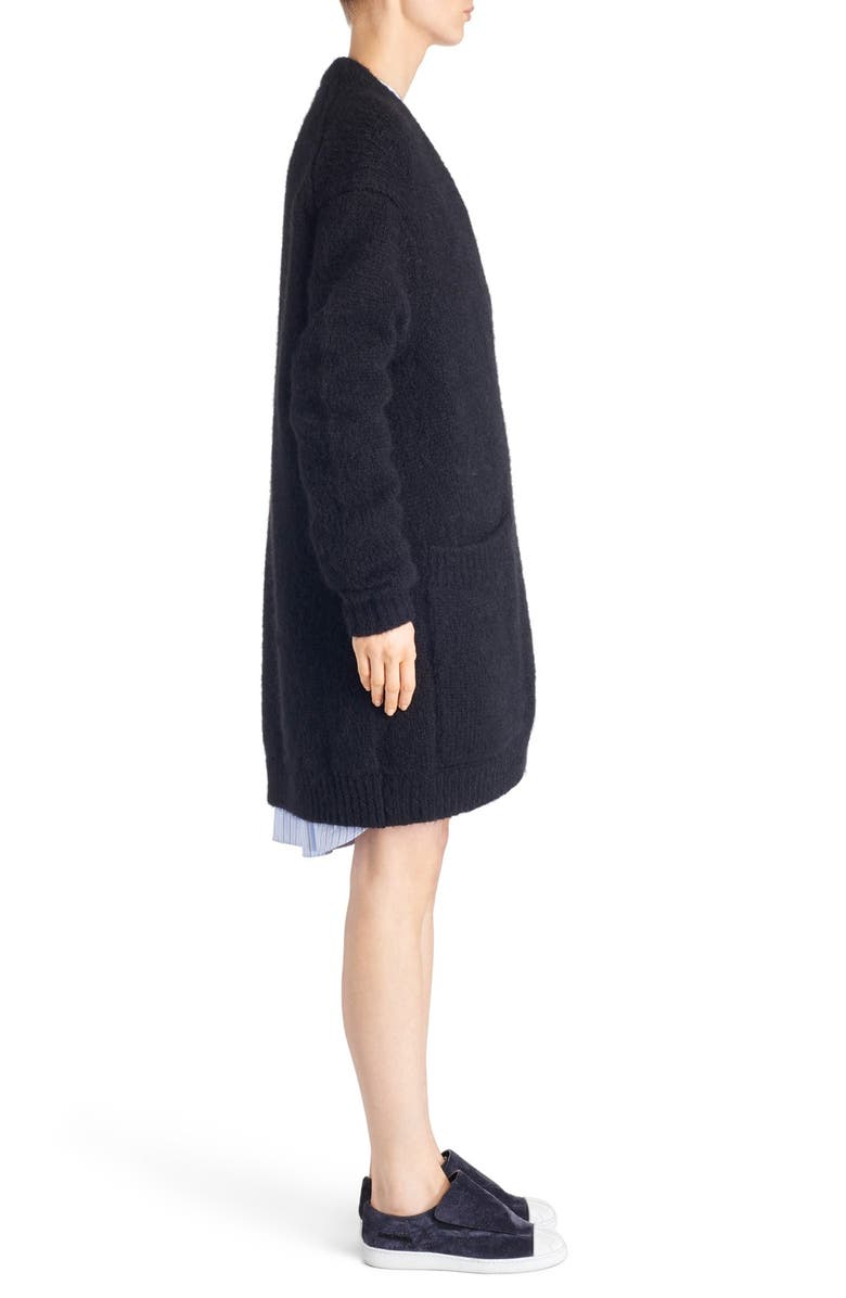 Acne Studios Oversize Wool Blend Cardigan, Alternate, color,