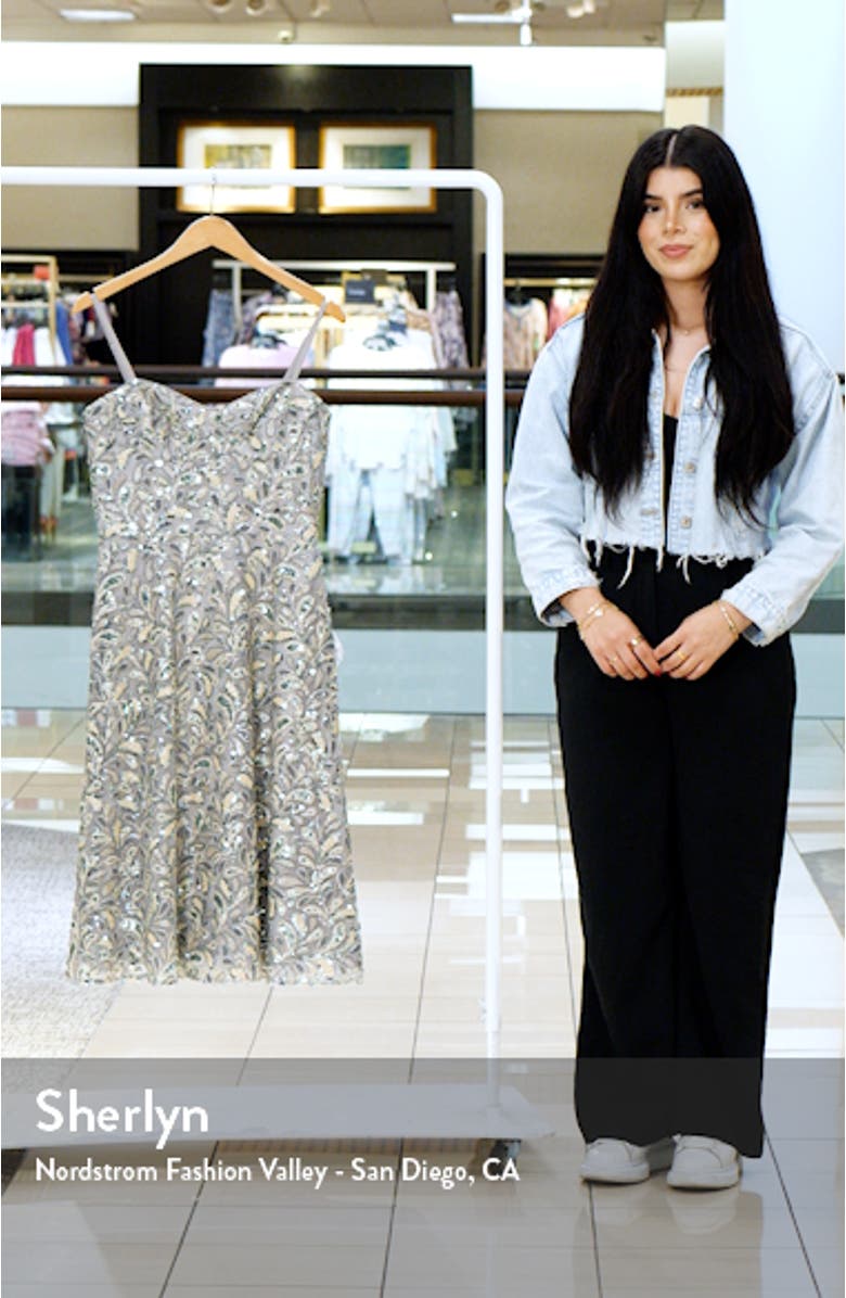 Carlita Sequin Midi Dress, sales video thumbnail