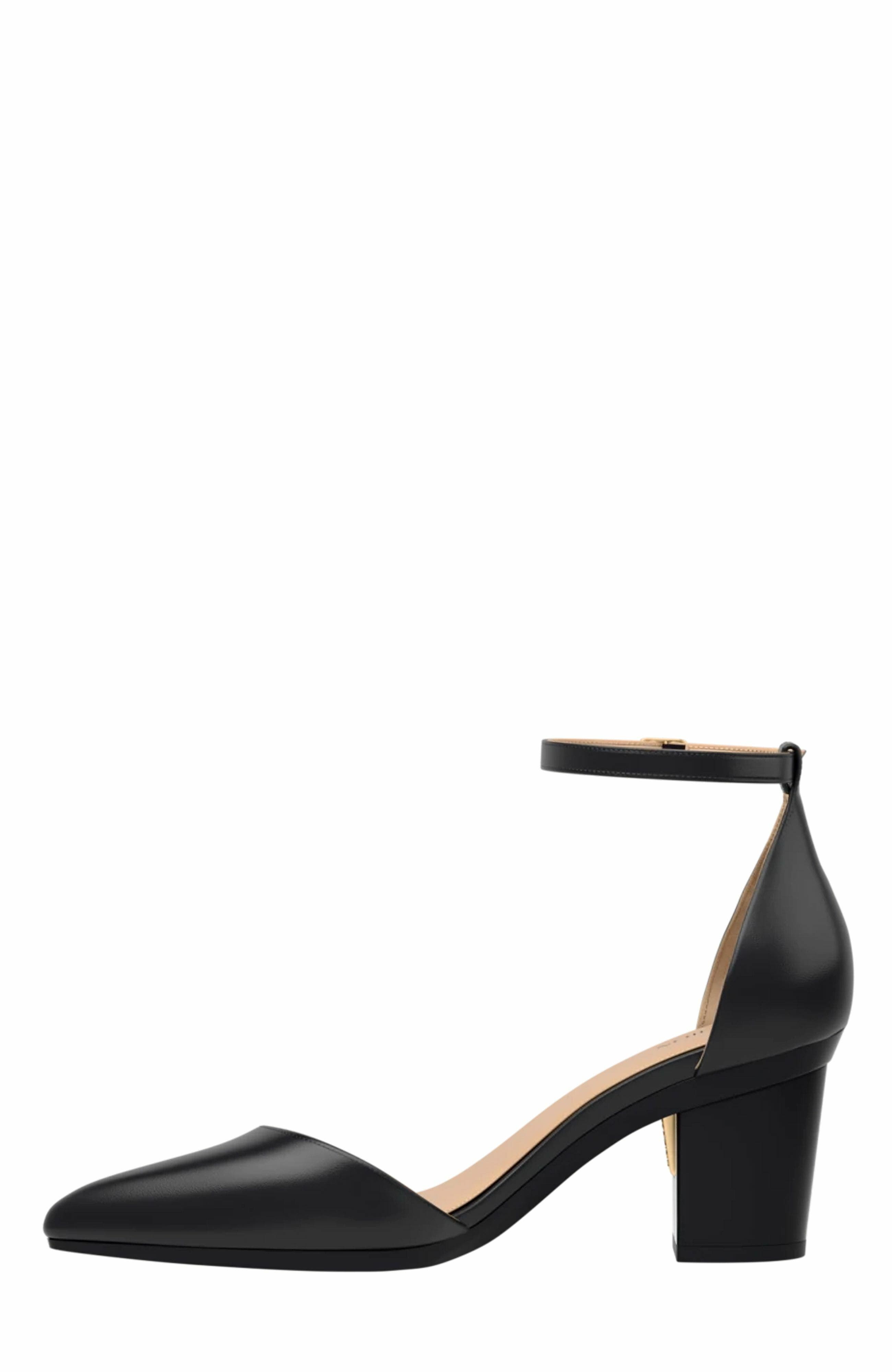 Pashion Footwear The D
Orsay 3" Block Heel, Alternate, color, Coal Leather