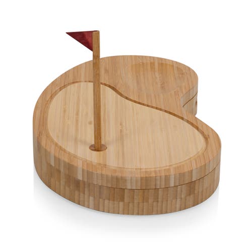 Toscana Sand Trap Golf Cheese Cutting Board & Tools Set In Brown