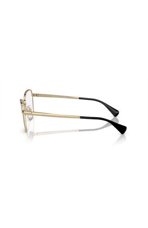 Ralph 55mm Irregular Optical Glasses In Gold