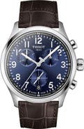 Tissot Chrono XL Sport Collection Leather Strap Watch, 42mm