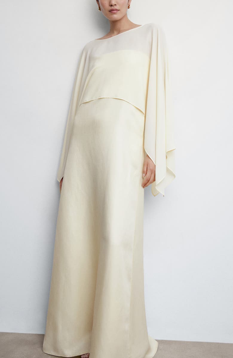 MANGO Strapless Maxi Dress, Alternate, color, 