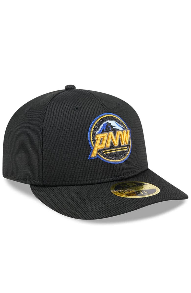 New Era Men's New Era Black Seattle Mariners City Connect Batting Practice Low Profile 59FIFTY Fitted Hat, Alternate, color, Black