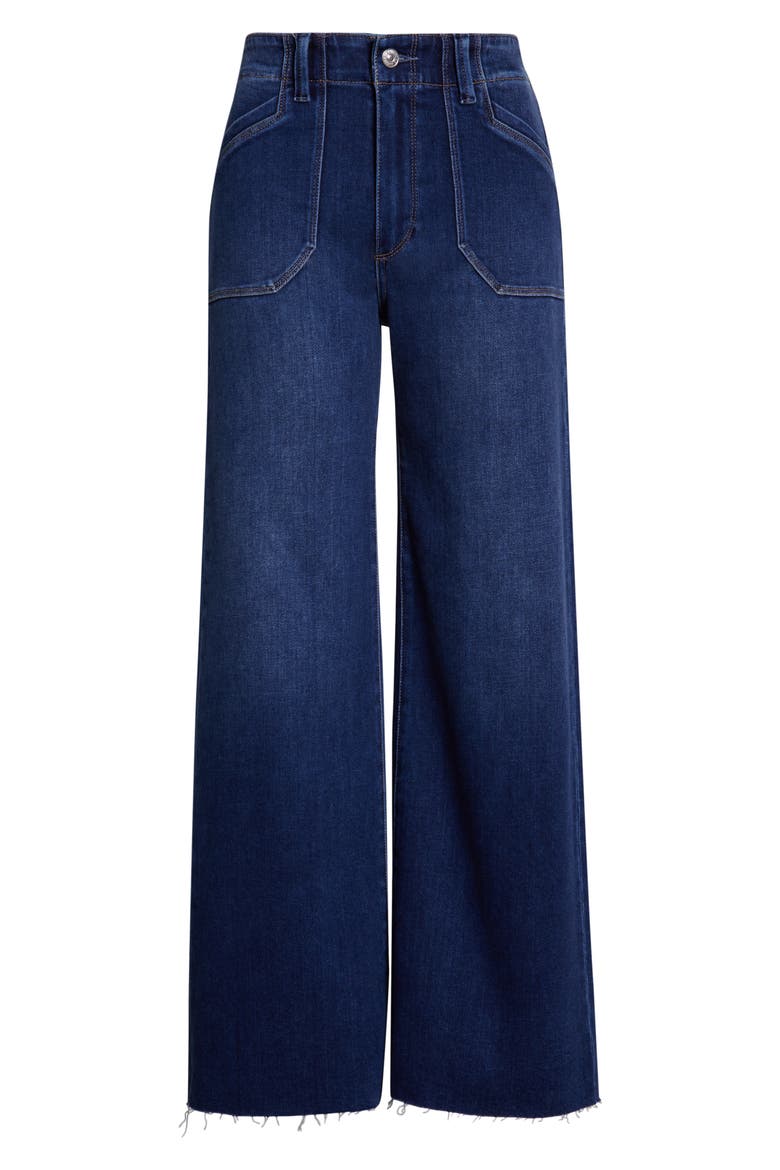 Anessa High Waist Wide Leg Utility Jeans, Alternate, color, LIVE FOREVER