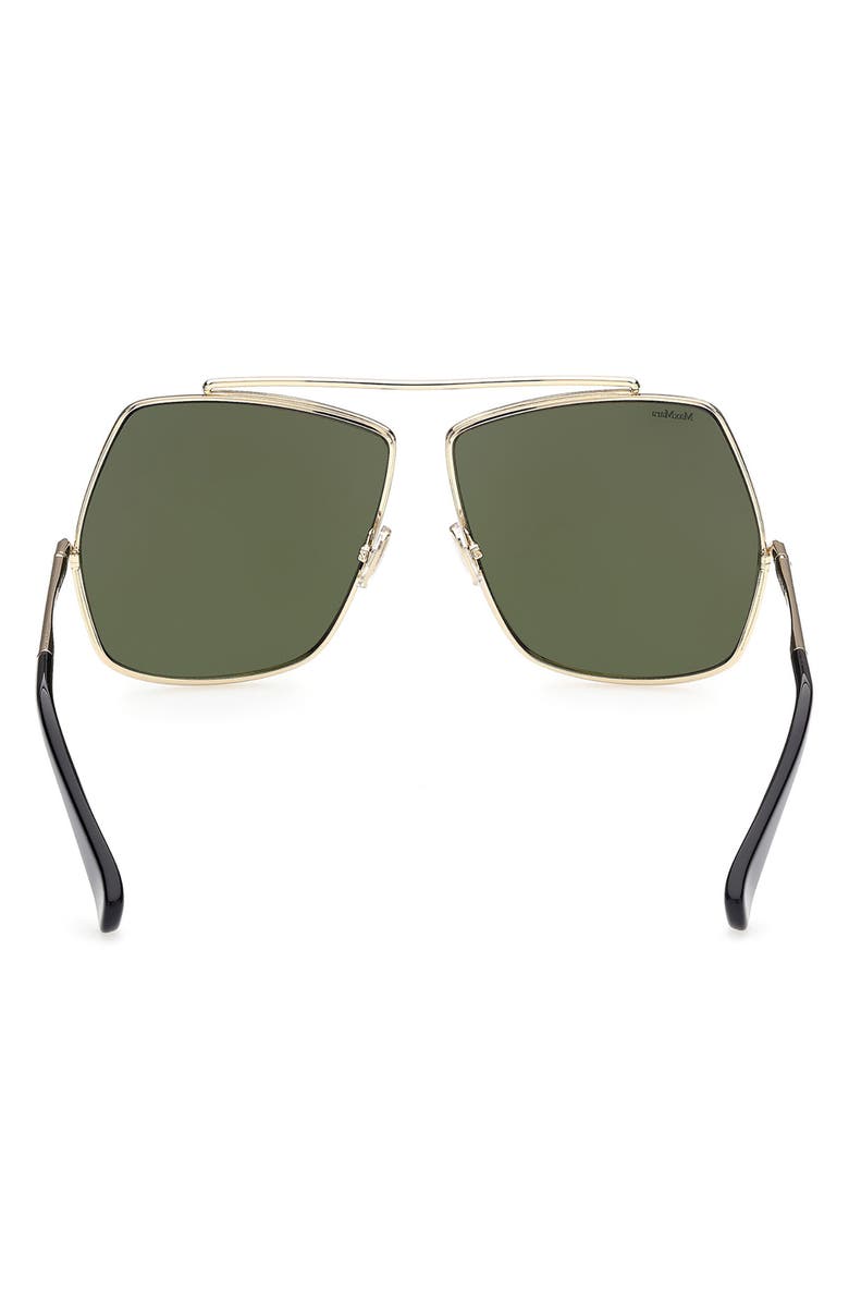 Max Mara 64mm Geometric Sunglasses, Alternate, color, 