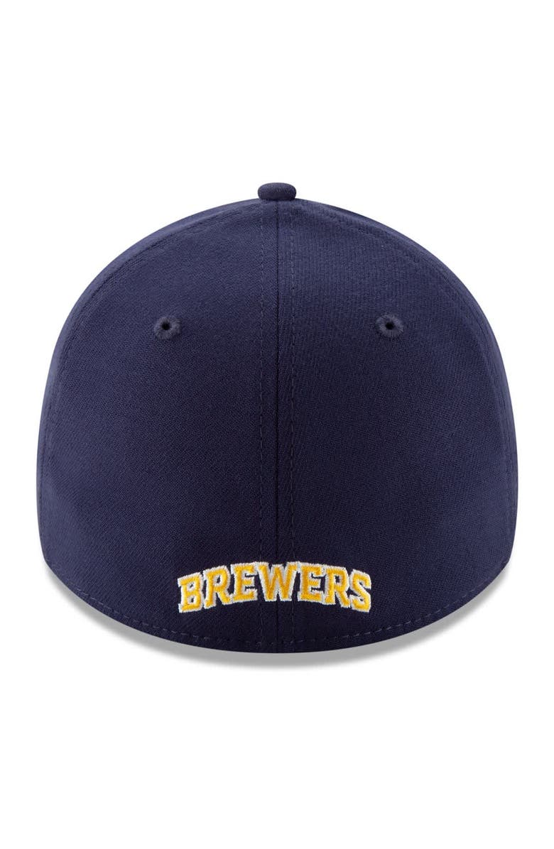 New Era Men's New Era Navy Milwaukee Brewers 2025 MLB Postseason Side Patch 39THIRTY Flex Hat, Alternate, color,