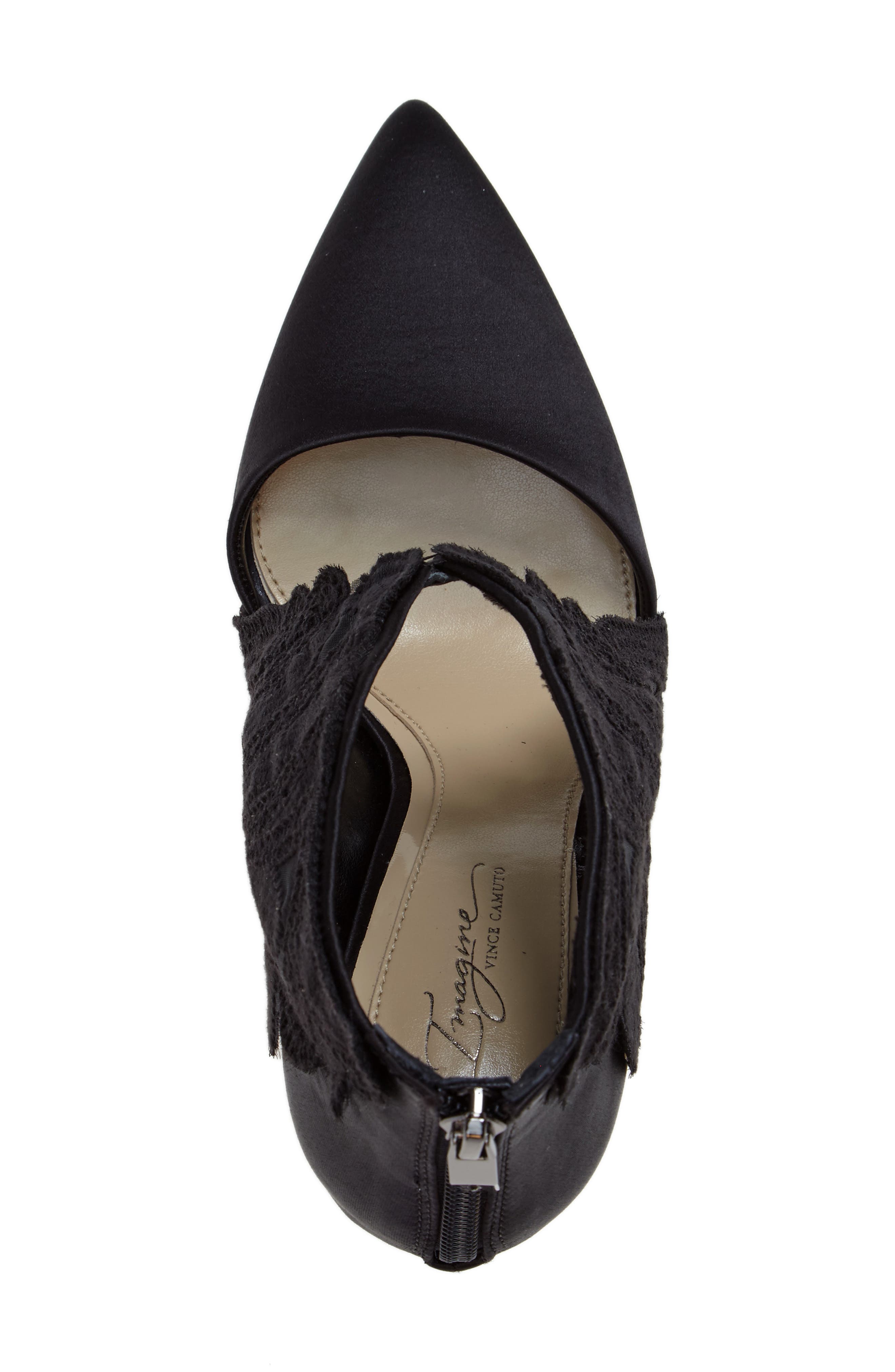 Imagine by Vince Camuto Obin Lace Detailed Pointy Toe Pump, Alternate, color, 