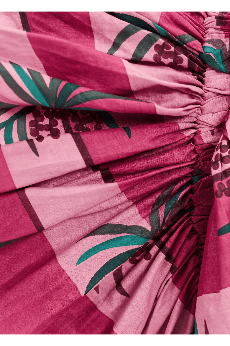 Luciana Palm Pareo Skirt, Alternate, color, Pink