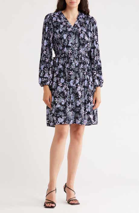 Nanette Lepore Long Sleeve Chiffon Dress