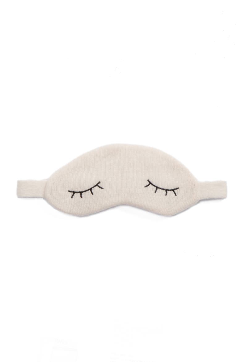 Sleepy Lids Cashmere Eye Mask, Main, color, VANILLA