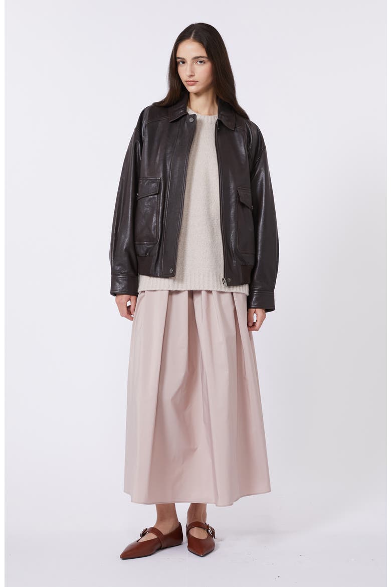 Curvato A-Line Woven Skirt, Alternate, color, ANTIQUE ROSE
