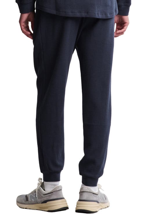 Barefoot Dreams Waffle Knit Thermal Joggers In Blue