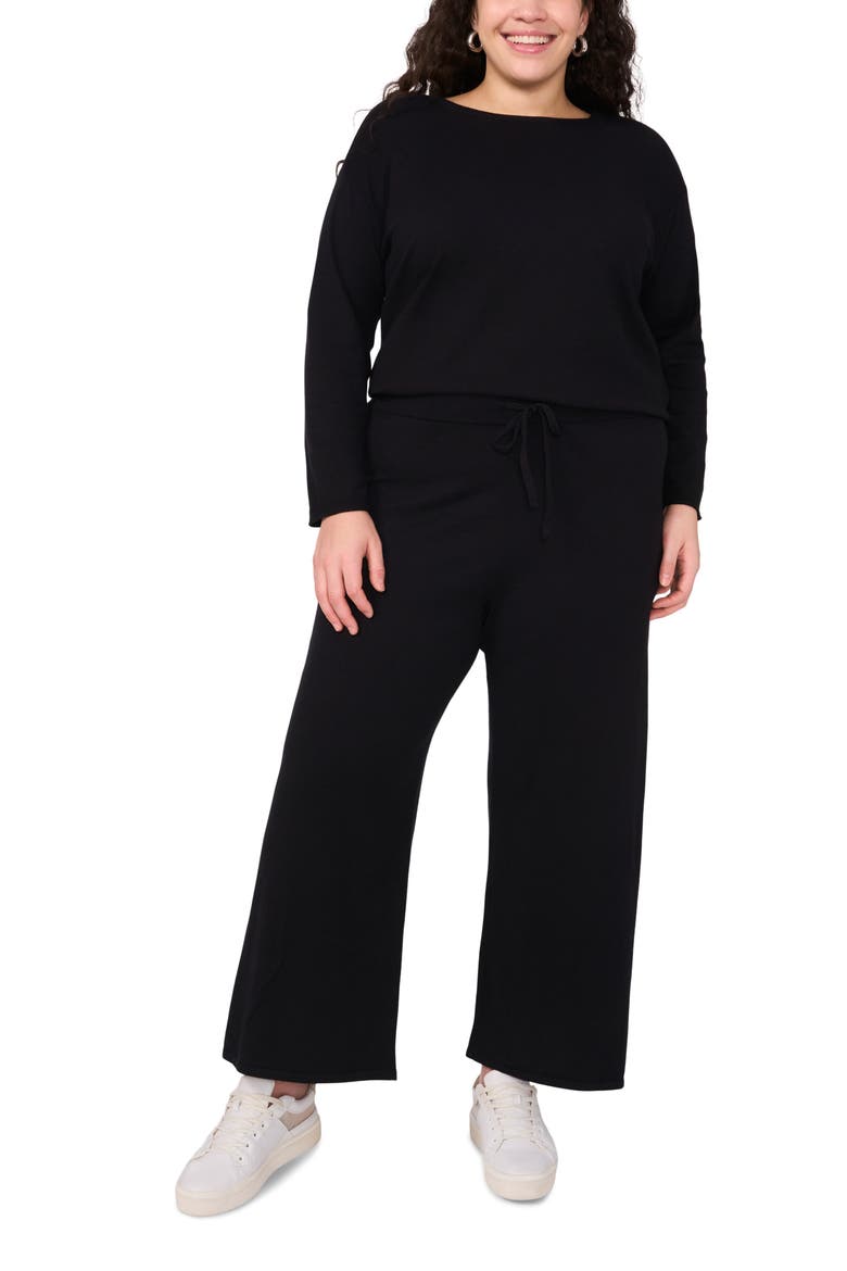 Drawstring Sweatpants, Alternate, color, RICH BLACK