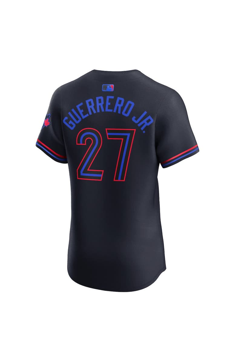 Nike Men's Nike Vladimir Guerrero Jr. Navy Toronto Blue Jays 2024 City Connect Elite Player Jersey, Alternate, color, 