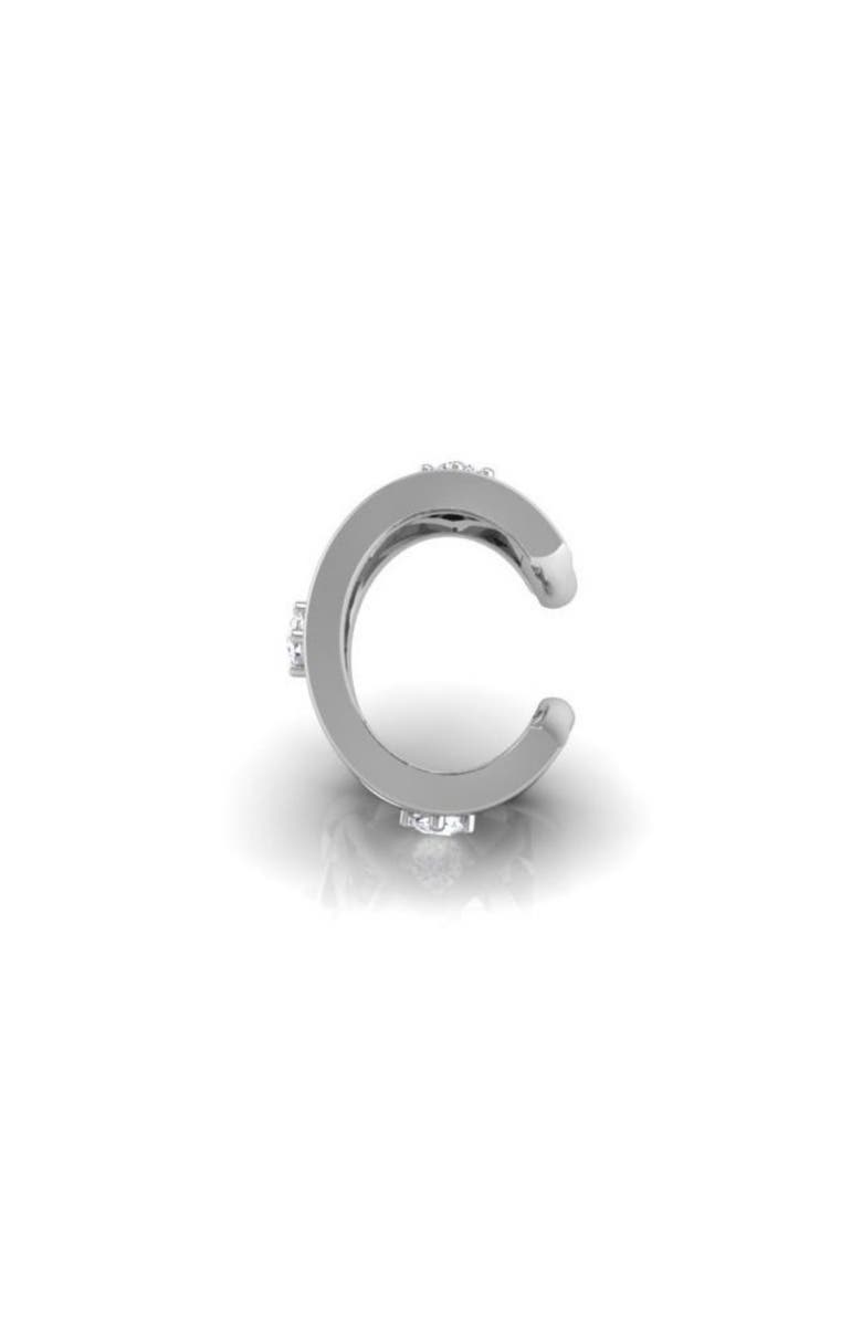 Seed2Stone Criss Cross Ear Cuff Mid Ear, Alternate, color, Silver