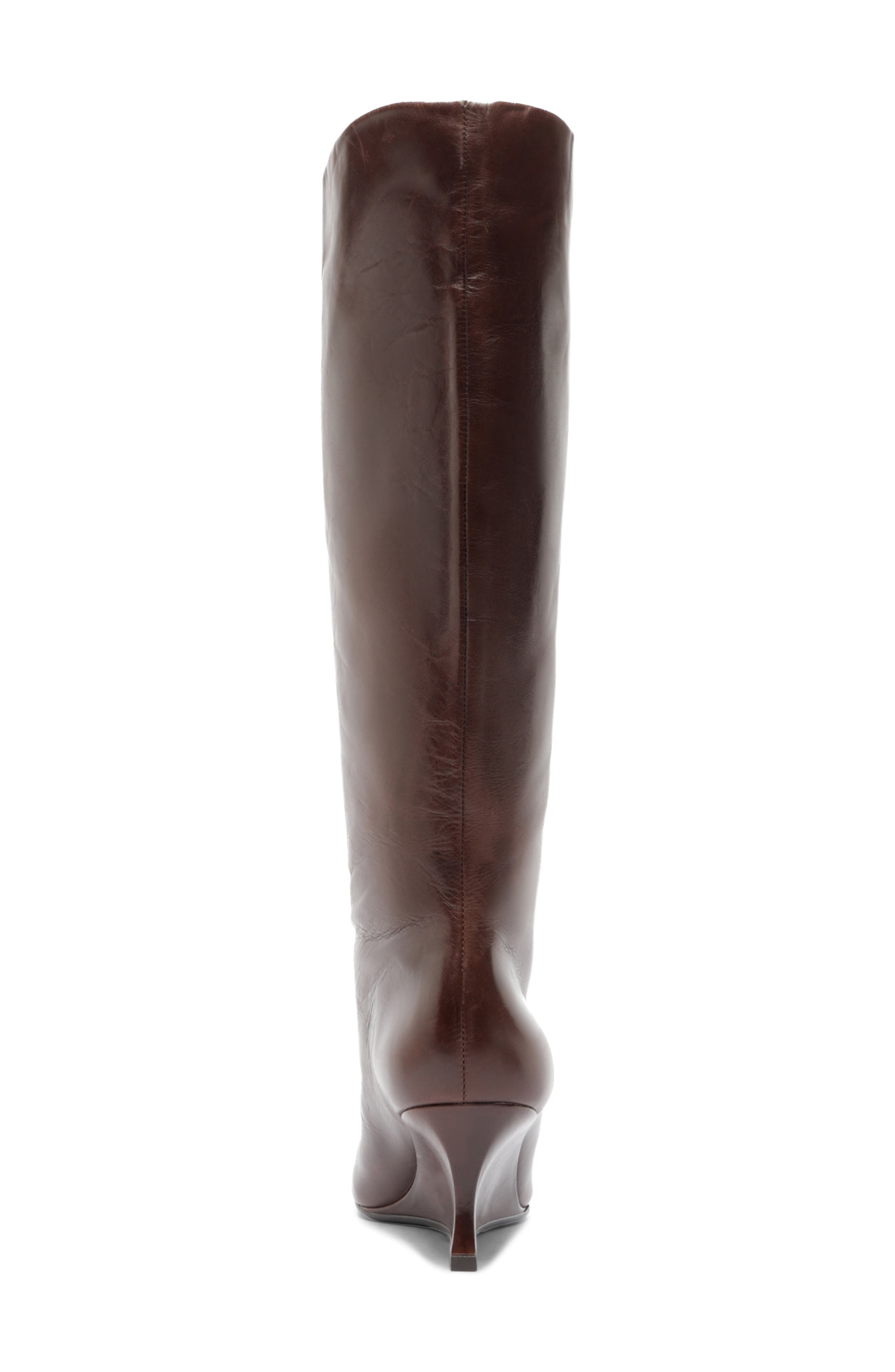 Courtney Knee High Wedge Boot, Alternate, color, NEW COCOA