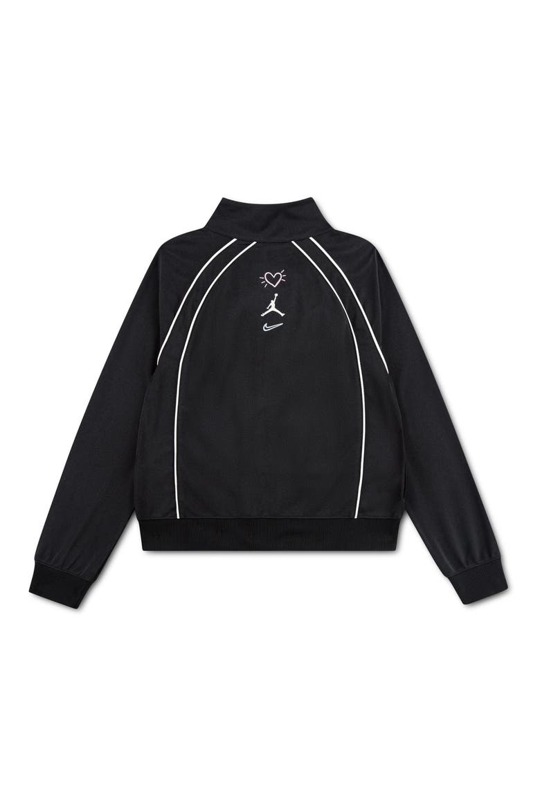 Kids' Love is in the Air Track Jacket, Alternate, color, OFF NOIR