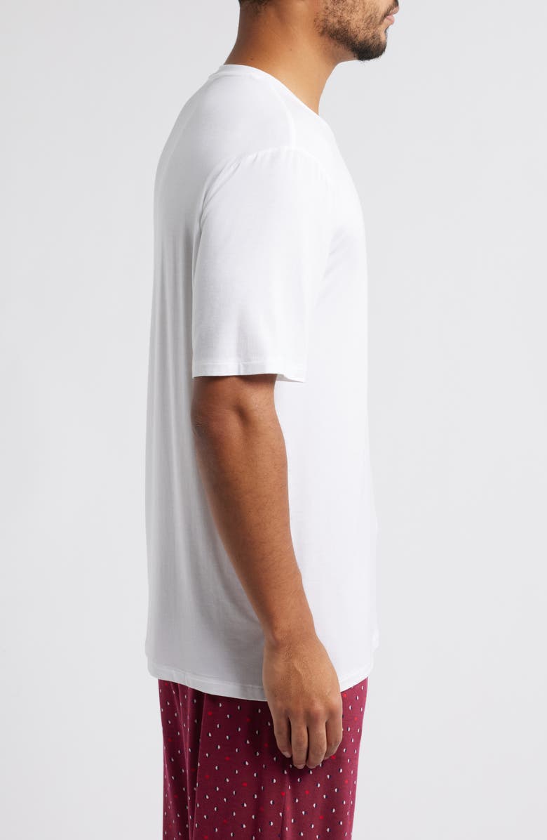 Nordstrom Moonlight Eco Stretch Modal Pajama T-Shirt, Alternate, color, White