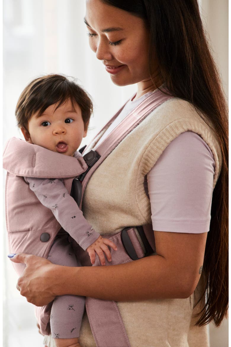 Woven Baby Carrier Mini, Alternate, color, DUSTY PINK