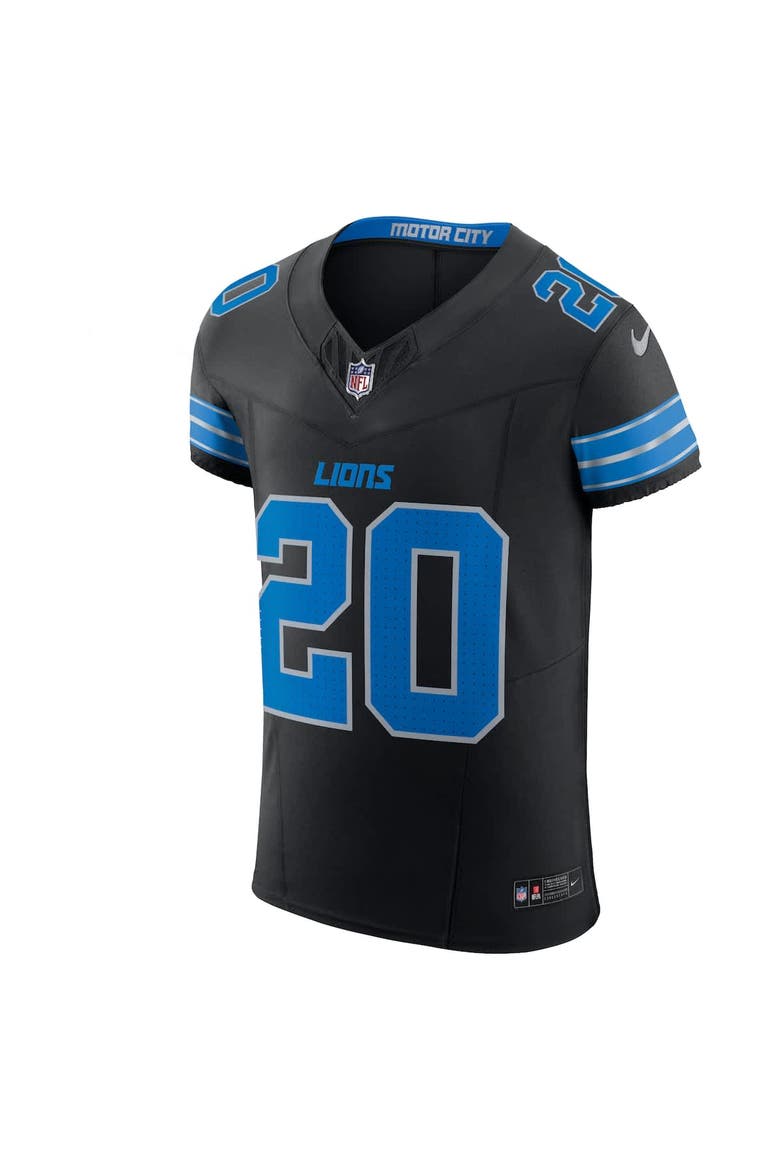 Men's Nike Barry Sanders Black Detroit Lions Retired Player Alternate Vapor F.U.S.E. Elite Jersey, Alternate, color, Black