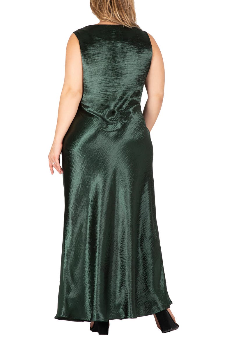 Cowl Neck Sleeveless Dress, Alternate, color, GREEN