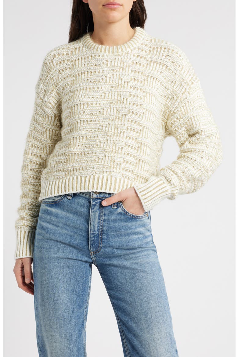 Flomira Sweater, Main, color, LIGHT BEIGE STRUCTURED KNIT