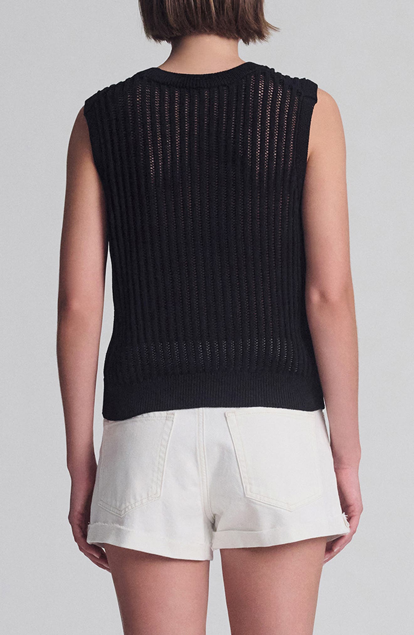Sleeveless Rib Sweater - image 2