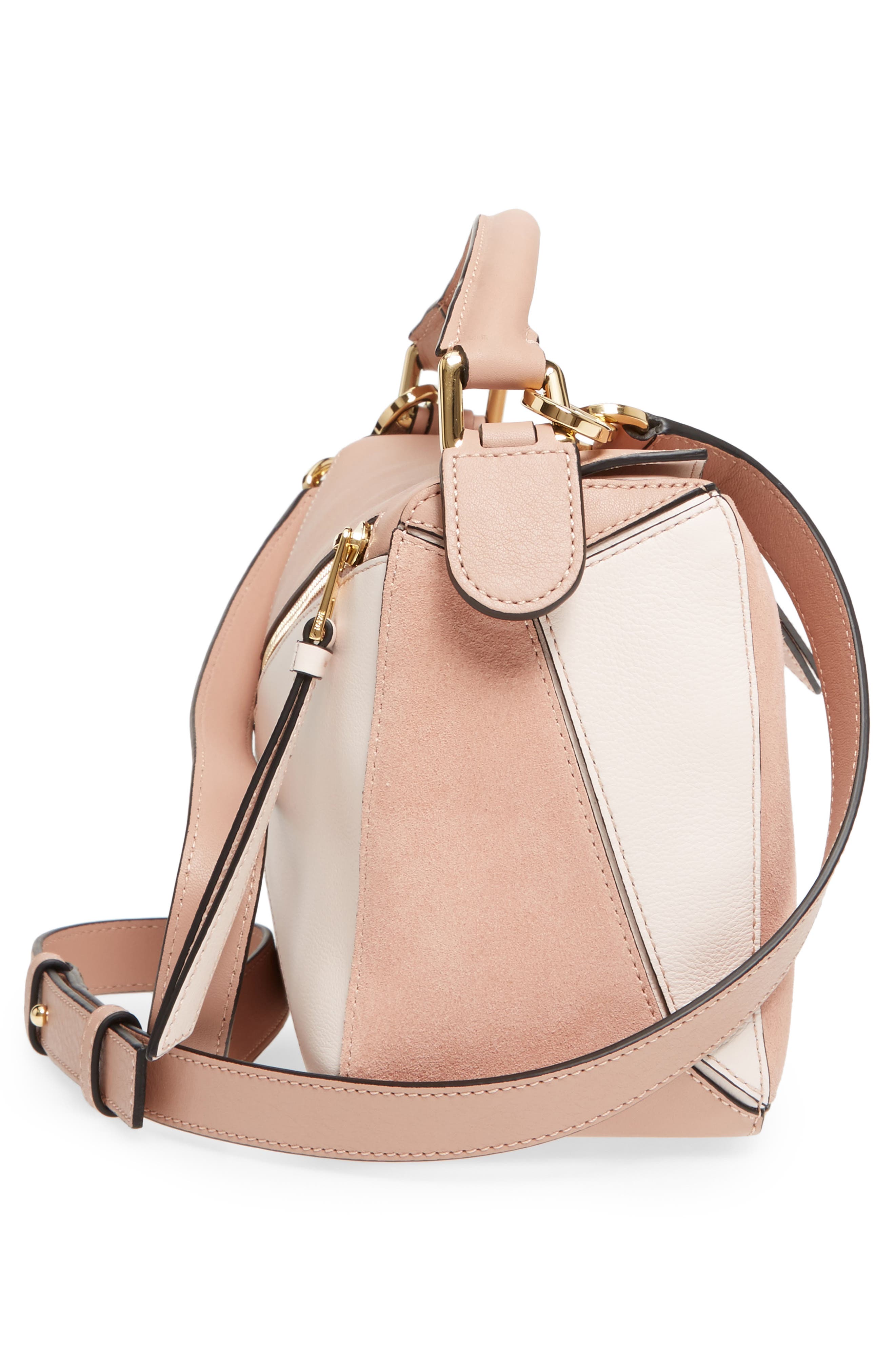 Loewe Puzzle Small Bicolor Leather Bag, Alternate, color, 