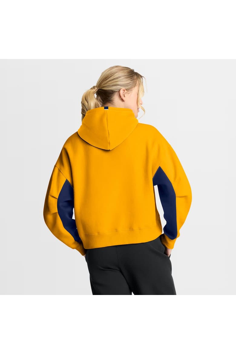 Women's Fanatics Gold Nashville Predators Back Check Boxy Hoodie, Alternate, color, Gold