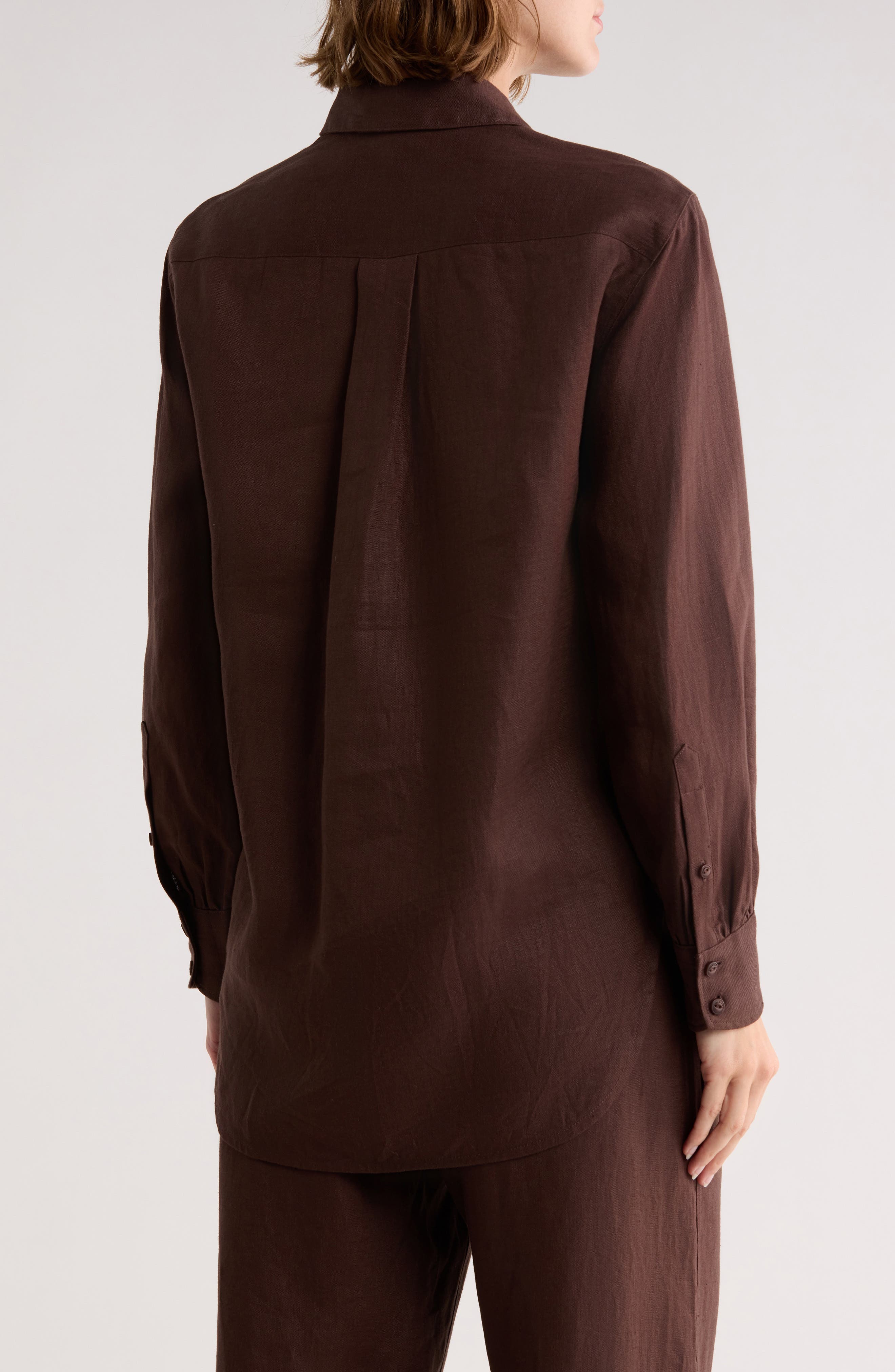 rag & bone Max Long Sleeve Linen Button-Up Shirt (Women) | Nordstromrack