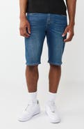 True Religion Ricky Straight Leg Denim Shorts
