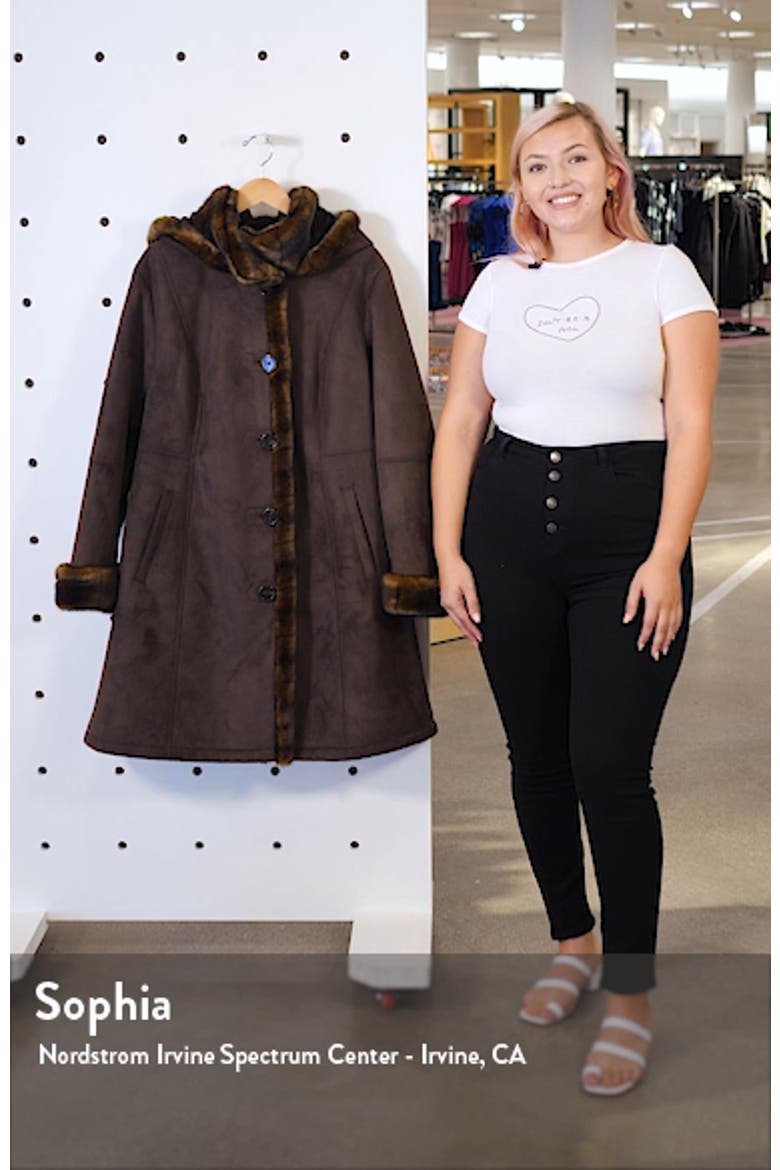 Faux Fur Lined Hooded Coat video