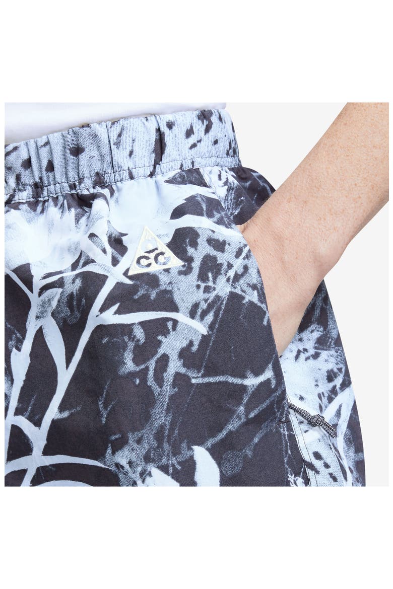 ACG Water Repellent Floral Nylon Trail Shorts, Alternate, color, GRIDIRON/ COBALT/ SUMMIT WHITE