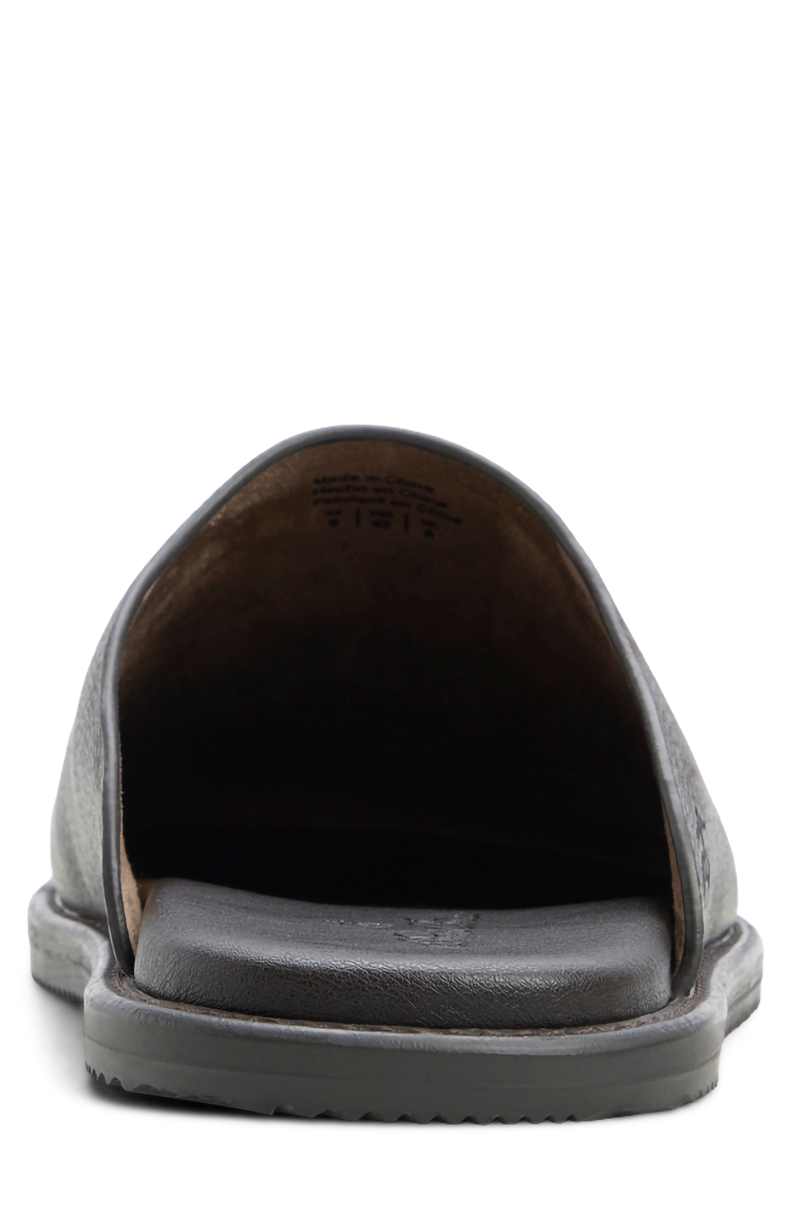 Darien Leather Mule, Alternate, color, DARK BROWN