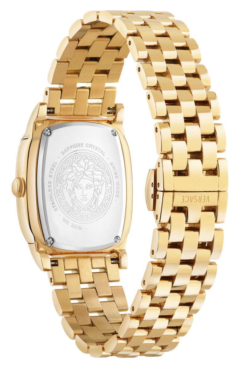 Versace Couture Bracelet Watch, 40mm x 29mm, Alternate, color, Gold