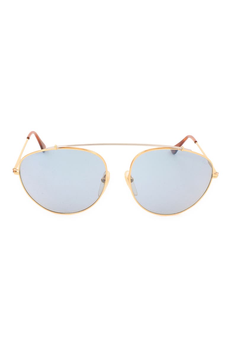51mm Aviator Sunglasses, Main, color, GOLD