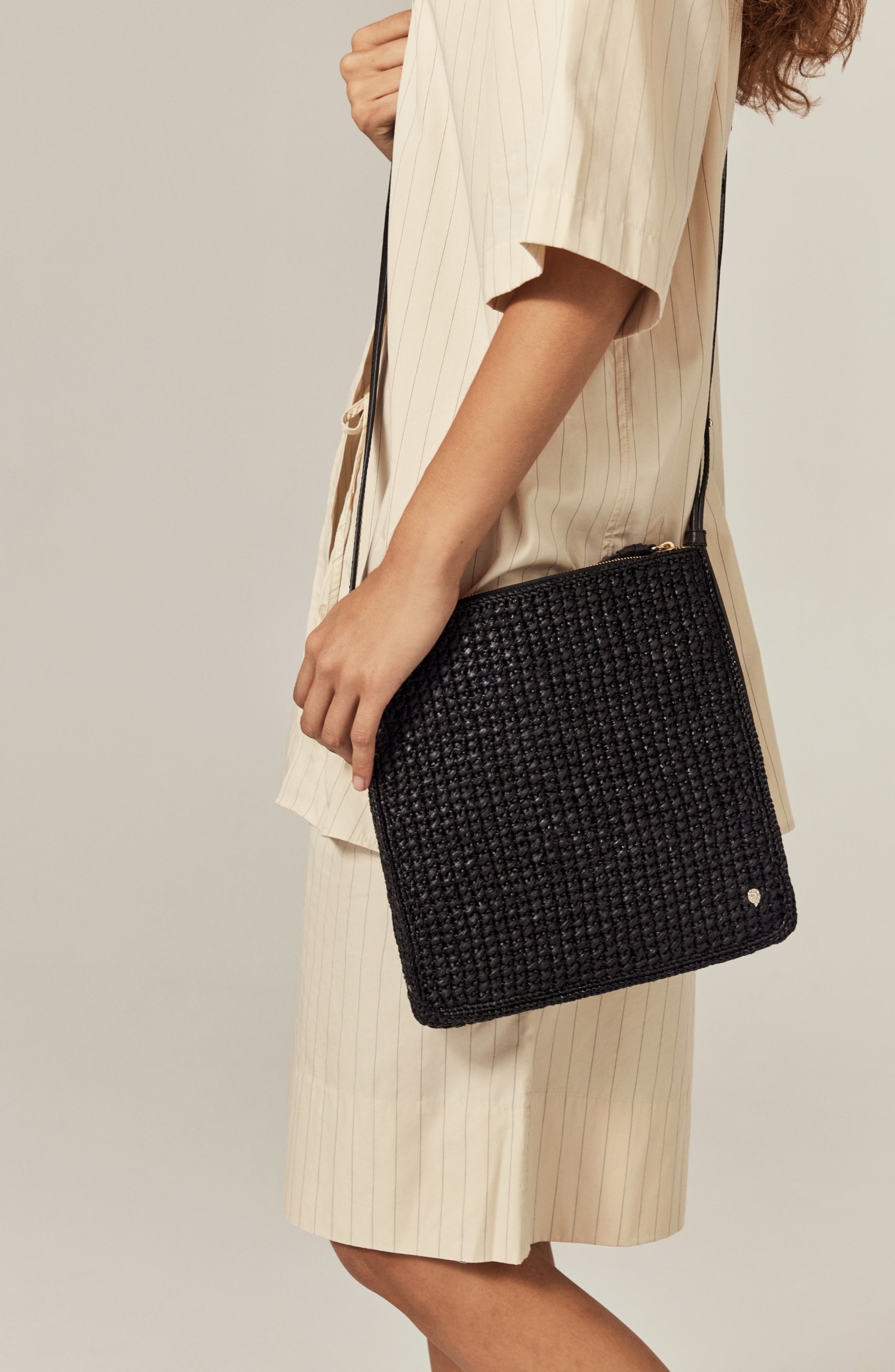 Helen Kaminski Raffia Crossbody Bag, Alternate, color, 