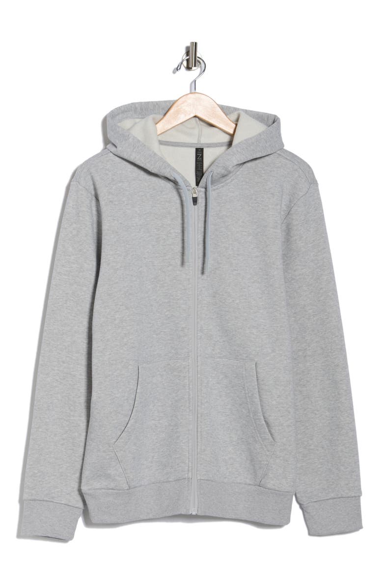 Freeform Fleece Zip Hoodie, Alternate, color, GREY SILK LIGHT HEATHER