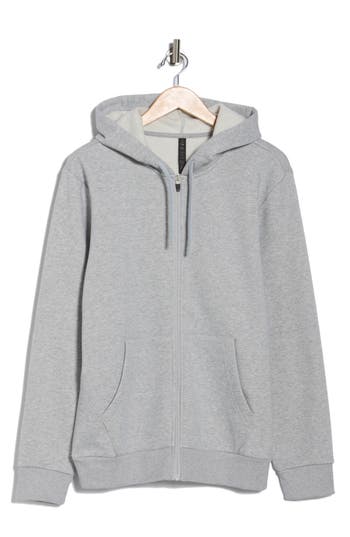 Z By Zella Freeform Fleece Zip Hoodie In Gray