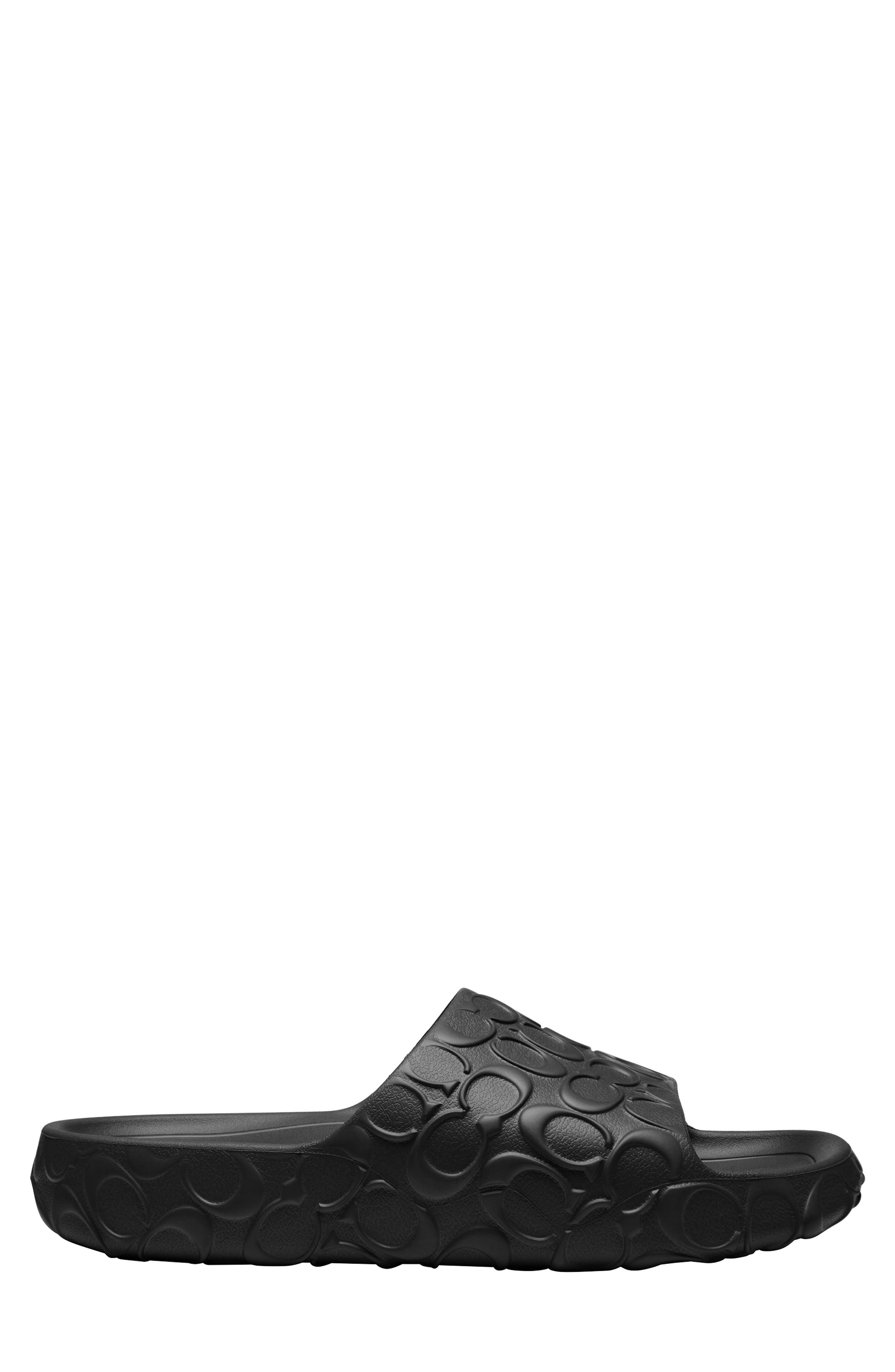 COACH Bay Slide Sandal, Alternate, color, Black
