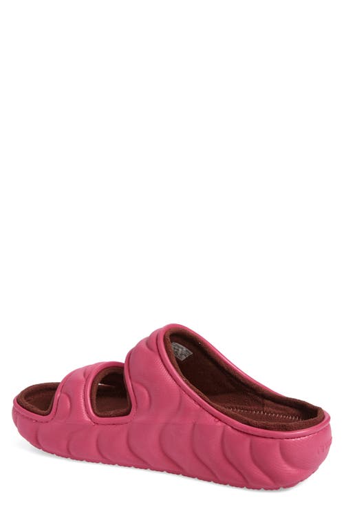 Crocs Classic Cozzzy Overpuff Slide Sandal In Dragon Fruit