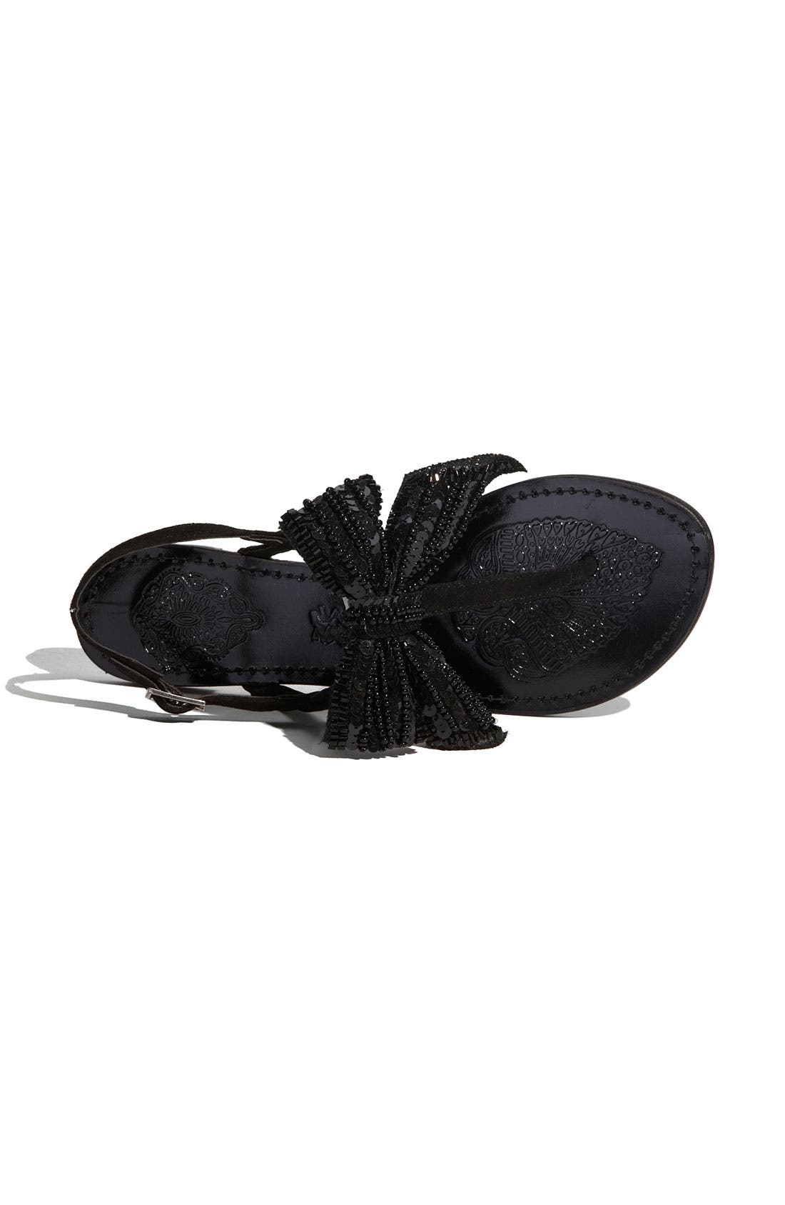 'Dainty' Sandal, Alternate, color, BLACK