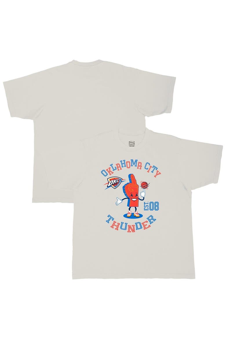 Men's Stadium Essentials  Cream Oklahoma City Thunder Number One Oversized T-Shirt, Alternate, color, Cream