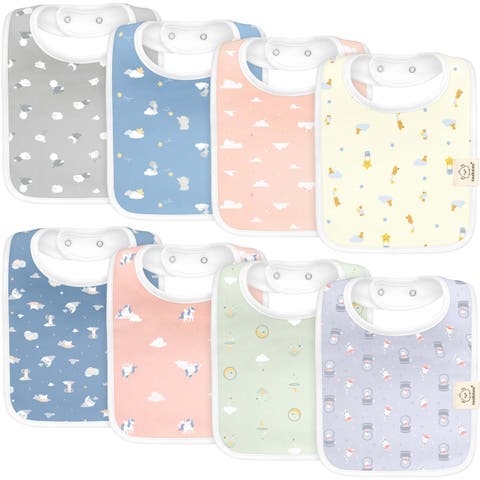 8-Pack Coast Drool Bibs