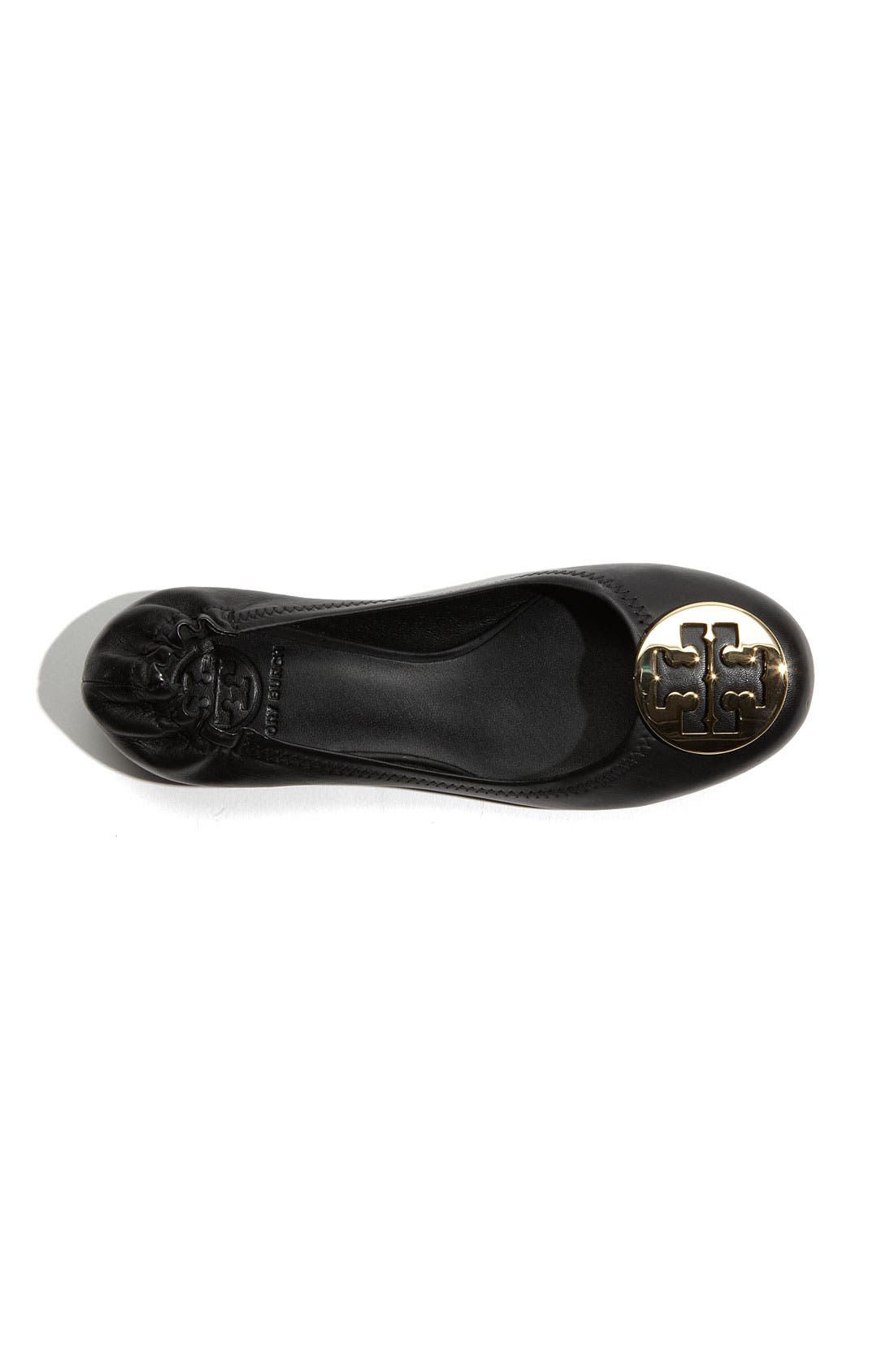 'Reva' Ballerina Flat, Alternate, color, BLACK