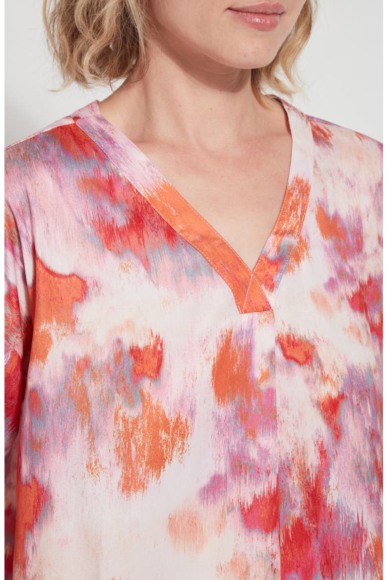 Jenna V-Neck Tunic Top, Alternate, color, COLOR OBSESSION