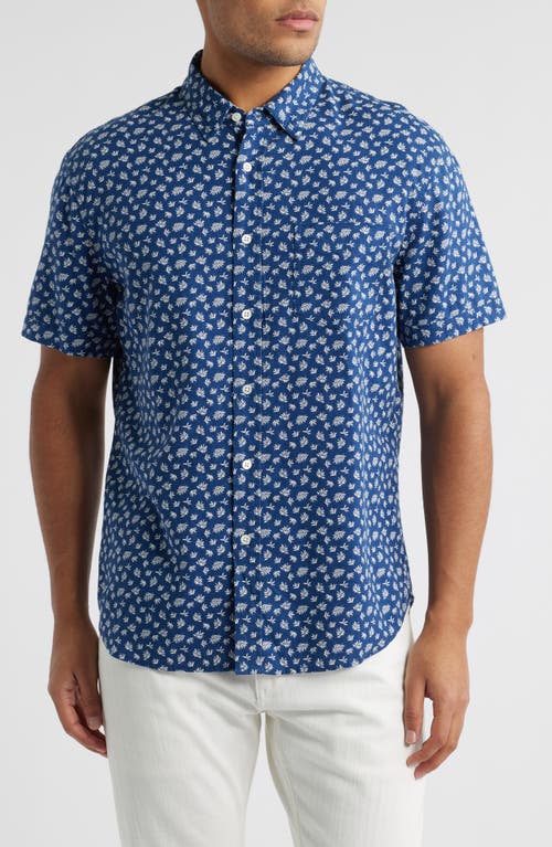 Rails Carson Short Sleeve Stretch Linen Blend Button-up Shirt