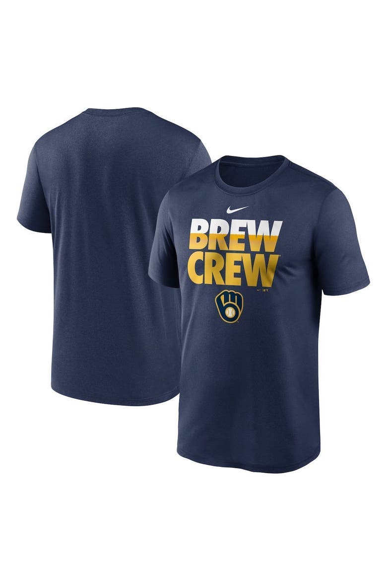 Men's Nike Navy Milwaukee Brewers Local Club Rep Performance T-Shirt, Main, color, Navy